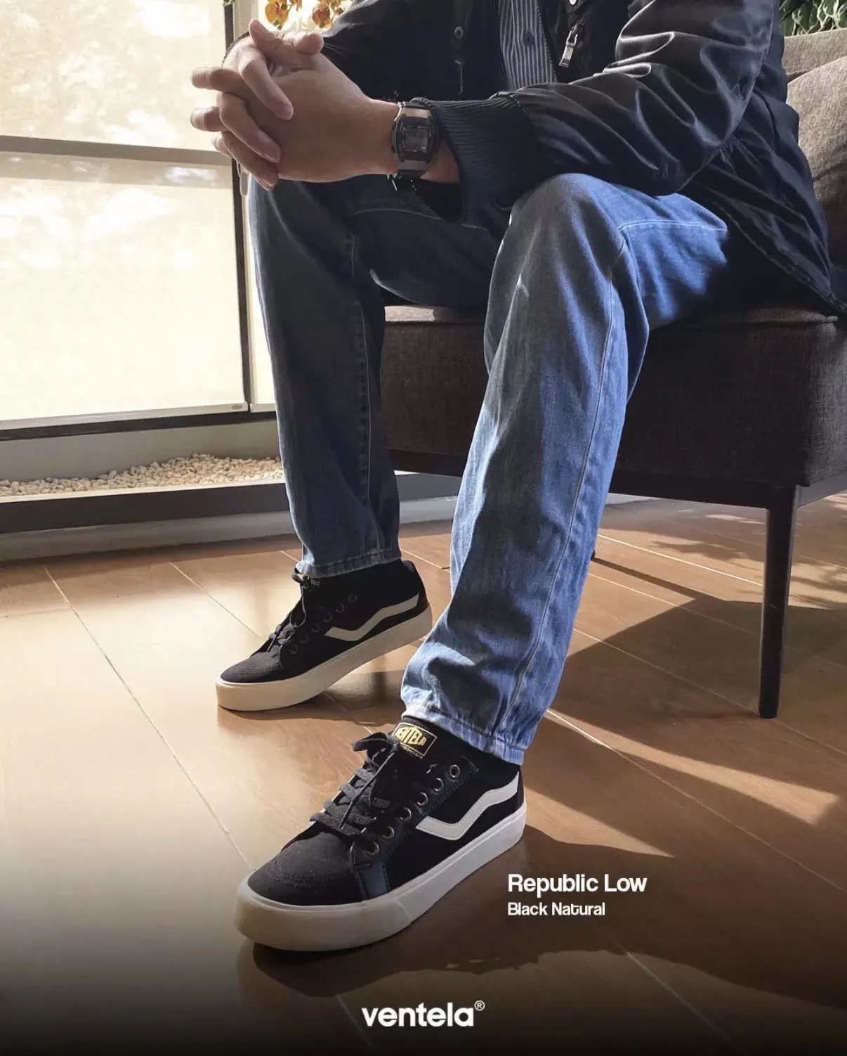 Ventela Republic Low Black Natural