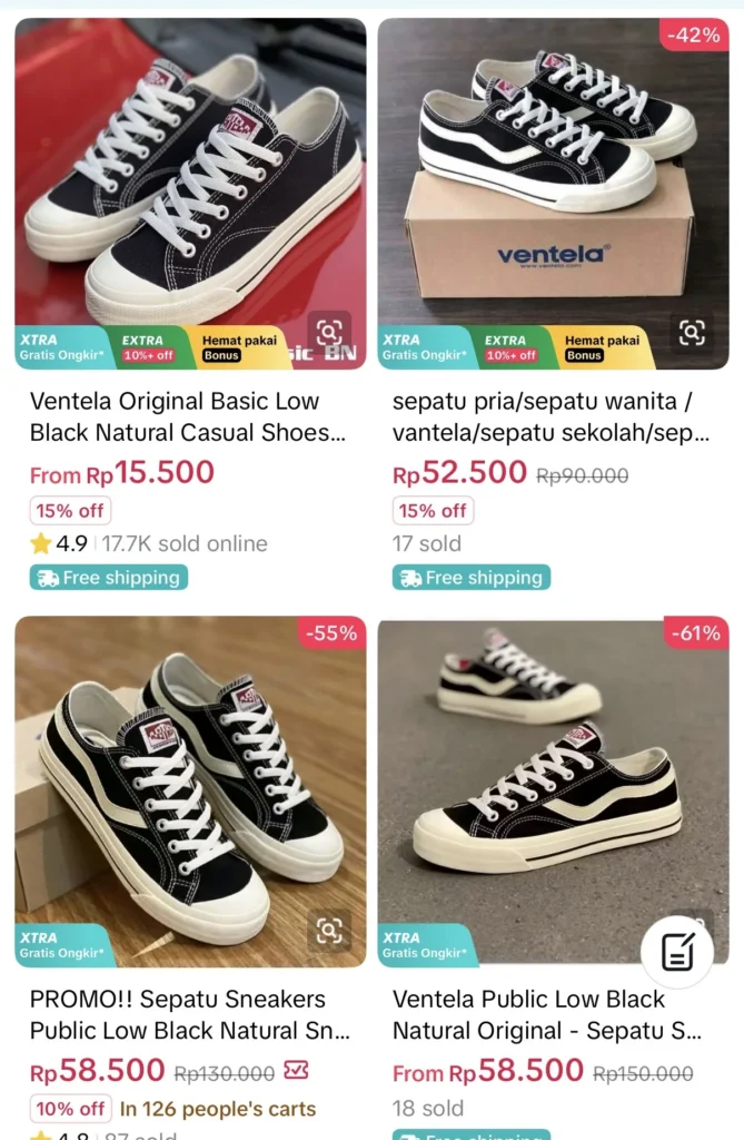Ventela KW harga