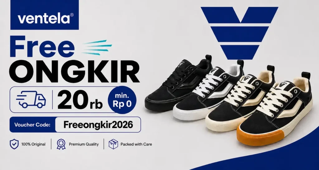 Ventela Voucher Ongkir Banner